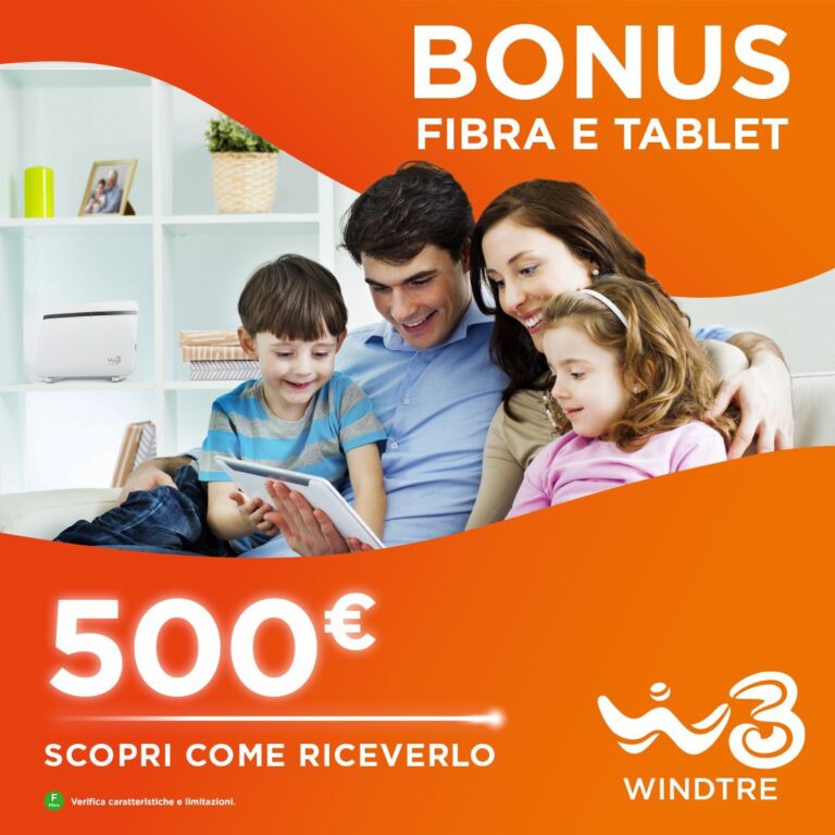 Scopri di più sull'articolo Bonus Fibra e Tablet